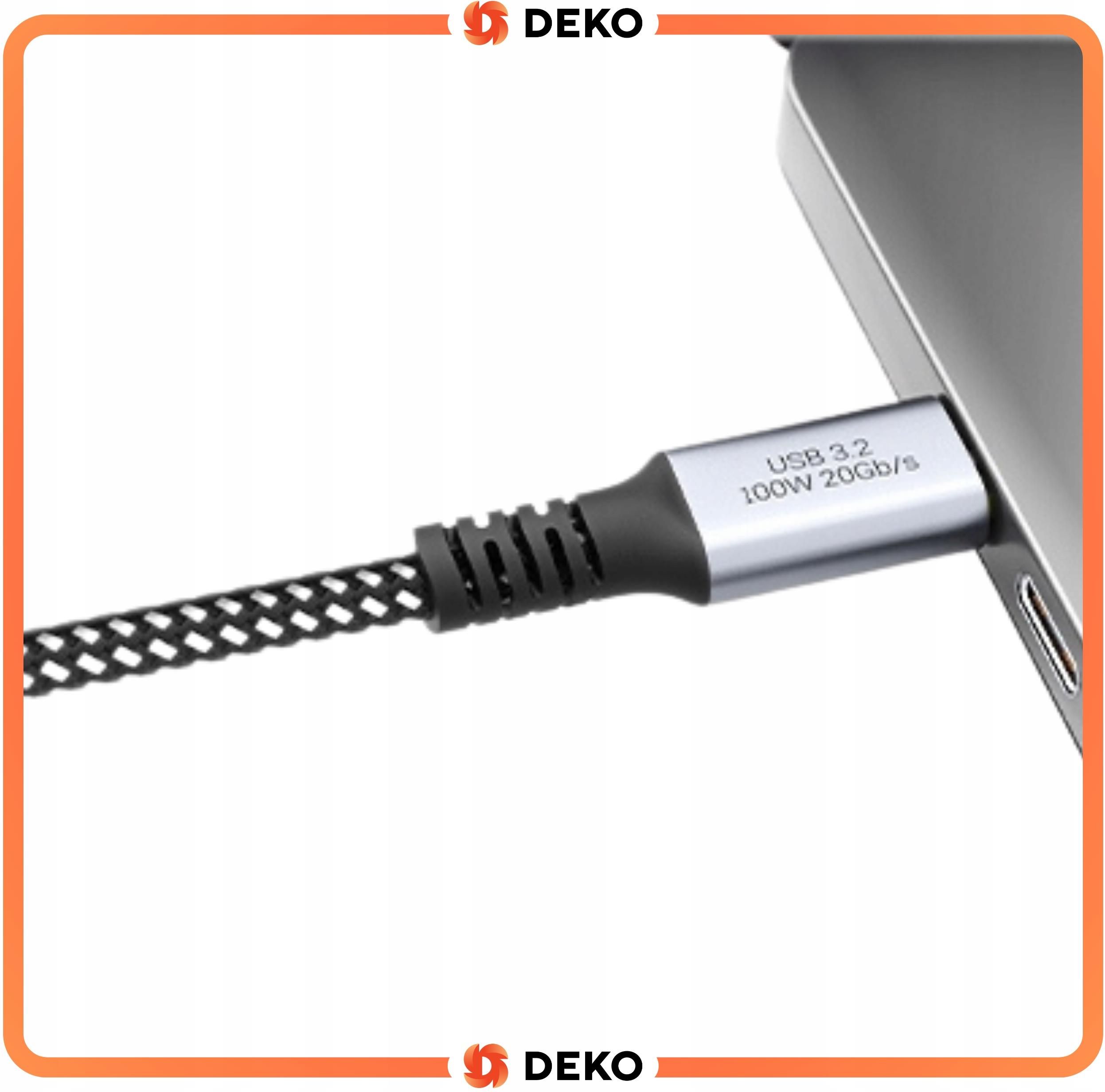 Deko Kabel Usb C 100W Usb3 2 Typ Andrioid Macbook 100 Cm - Opinie i ...