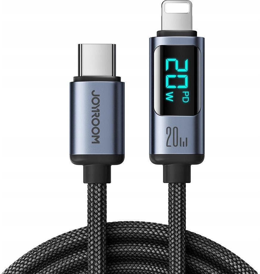 Apple - JJJr Joyroom Kabel Do Iphone Z Wyświetlaczem Led Lightning Usb C