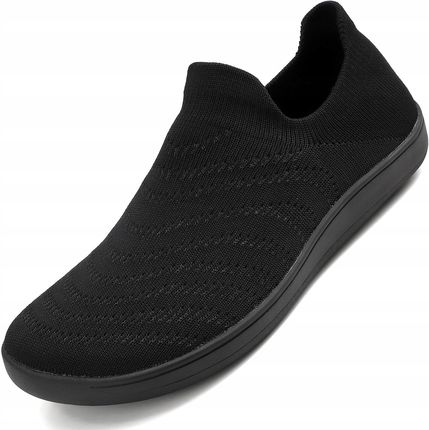 Sixspace Buty Damskie Slip-On Oddychające i Wygodne Czarne Rozmiar 41 EU