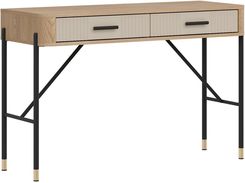 Zdjęcie Liveo Toaletka Dante Dt19 2S Dąb Cremona Torro / Kaszmir Mat Czarny Uchwyt 128Cm - Starachowice