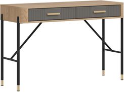 Zdjęcie Liveo Toaletka Dante Dt19 2S Dąb Cremona Torro / Szary Mat Złoty Uchwyt 128Cm - Starachowice