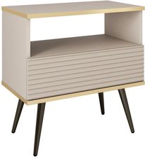 Zdjęcie Piaski Szafka Nocna Oro Mdf S54 Czarne / Beżowa 70Cm - Sieradz