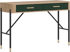 Zdjęcie Liveo Toaletka Dante Dt19 2S Dąb Cremona Torro / Zielony Mat Złoty Uchwyt 128Cm - Starachowice