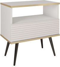 Zdjęcie Piaski Szafka Nocna Oro Mdf S54 Czarne / Biała 70Cm - Bisztynek