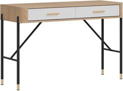 Zdjęcie Liveo Toaletka Dante Dt19 2S Dąb Cremona Torro / Biały Mat Złoty Uchwyt 128Cm - Dzierżoniów