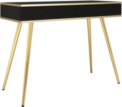 Zdjęcie Piaski Toaletka Oro Mdf T102 Złote / Czarna 118Cm - Zawidów