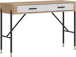 Zdjęcie Liveo Toaletka Dante Dt19 2S Dąb Cremona Torro / Biały Mat Czarny Uchwyt 128Cm - Sosnowiec