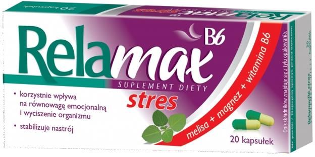 Relamax B6 Stres 20 Kaps. - Opinie i ceny na Ceneo.pl