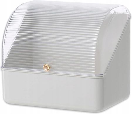 SZKATUŁKA ORGANIZER KUFEREK POJEMNIK SZAFKA NA KOSMETYKI F19 BIAŁA