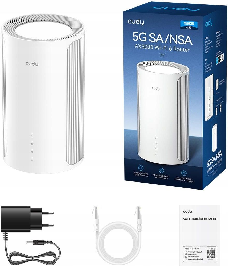 Router Router 5G/LTE Cudy P2 5G SA/NSA Wi-Fi 6 AX3000 - Opinie i ceny ...