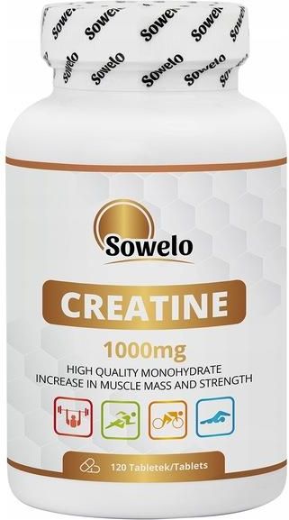 Sowelo Tabletki 120Tabl. Monohydrat Wysoka Jakość Na Masę Siłę Pompę ...
