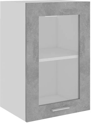 Gravora Szafka Wisząca Lyon Z Przeszklonymi Drzwiczkami Szarość Betonu 40x31x60cm (G0157790)