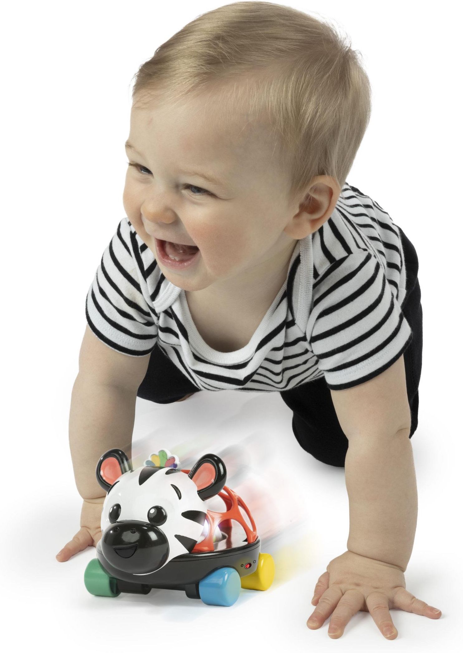 Baby Einstein Curious Car Zen Oball – Voiture Hochet Lumineuse Et Flexible Pour Bébé Dès 3 Mois – Avec Zen Le Zèbre