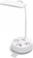 Zdjęcie Aigostar Lampka Biurkowa Led Z Gniazdkami I Portami Usb 4.6W 450Lm Biała - Milanówek