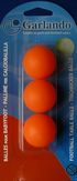 Zdjęcie Garlando Piłeczka Standard Orange Blister 3 szt. - Łaziska Górne