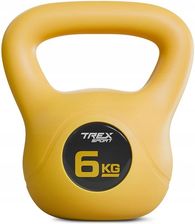 Zdjęcie Trex Sport Kettlebell Odważnik Ciężar 6Kg Hantel Hantla Fitness Do Ćwiczeń Żółty - Karczew