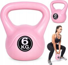 Zdjęcie Modernhome Kettlebell Kettle 6Kg Do Ćwiczeń Hantla Kula Różowy - Tykocin