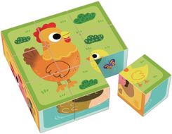 Zdjęcie 2Kids Toys Wooden Blocks Farm Kości Z Drewna 12 M+ 9Szt. - Nowy Staw
