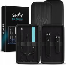 Shav Nail Care Zestaw Do Paznokci M�ski | No�yczki | Obcinacz | Pilnik | P�seta |Etui