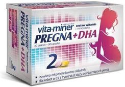 Zdjęcie Vita-miner pregna + DHA 30 tabletek + 30 kapsułek - Nowogrodziec