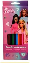 Zdjęcie St. Majewski Kredki Ołówkowe Trójkątne 12 Kolorów Barbie A50Akr - Skępe
