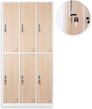 Zdjęcie Szafa socjalna szkolna pracownicza Stanford Wood, skrytkowa, na kluczyk - Sulejówek