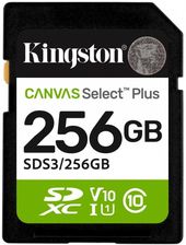 Zdjęcie Kingston Karta pamięci SD 256GB Canvas Select Plus Gen3 150MB/s (SDS3256GB) - Witkowo