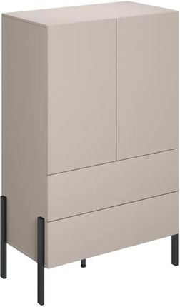 Helvetia Komoda wysoka JUKON 2D2S 90cm kaszmirowa