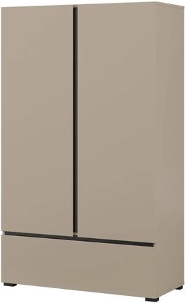 Helvetia Komoda wysoka CROSS 2D1S 89cm congo/czarna