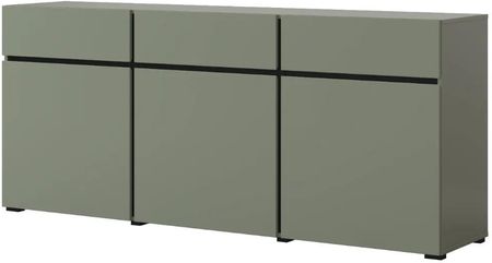 Helvetia Komoda CROSS 3D3S 180cm zielona/czarna