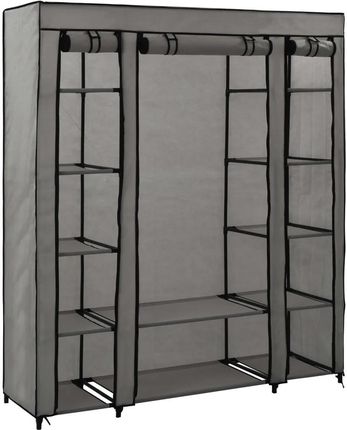 Gravora Przenośna Szafa Na Ubrania 150x45x176cm Szara (G01122139)
