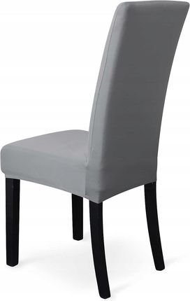 POKROWIEC NA KRZESŁO SZARY UNIWERSALNY ELASTYCZNY POKROWCE NA KRZESŁA