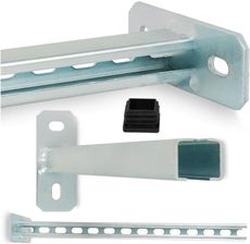 Zdjęcie Wspornik ścienny Perforowany 600 mm Stalowy typ T 30x30 mm Ocynk konsola wieszak profil - Warszawa