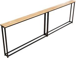 Zdjęcie Długa konsola, stolik, drewniany blat SK-9 - Kobyłka