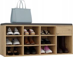 Zdjęcie Szafka Na Obuwie Buty Otwarta 110 cm DĄB ARTISAN Do Przedpokoju - Garwolin