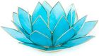Świecznik Lotus Turkusowy (Piąta Czakra)