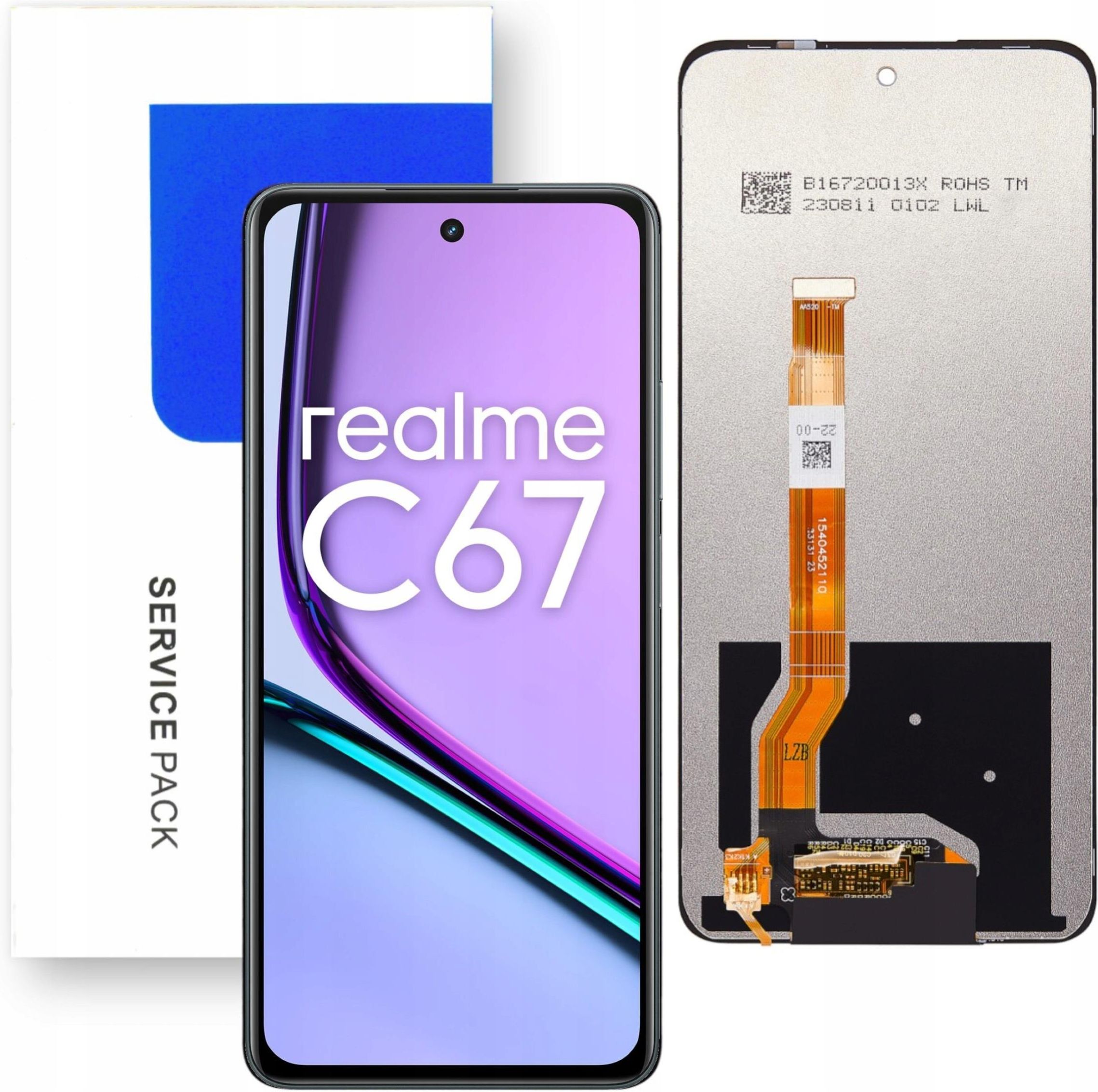 Schermo LCD Di Ricambio Per Realme C67 4G RMX3890 – Kit Completo Con Attrezzi E Nastro Adesivo - 5