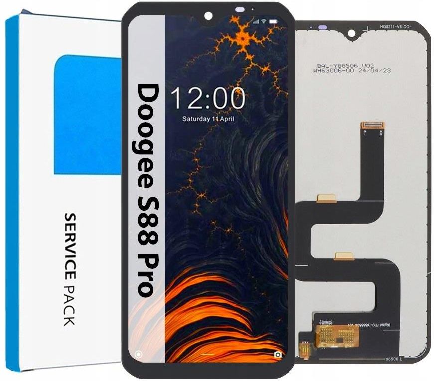 Schermo per Doogee S88 PRO / S88 Plus Display LCD 6.3 Pollice Sostituzione dello Schermo per Doogee S88 PRO S88 Plus Parti di Riparazione Touch Screen Digitizer Assembly con Strumenti