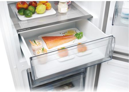 Lodówka Candy CNCQ2T618CW z zamrażalnikiem dolnym 185cm Biały od