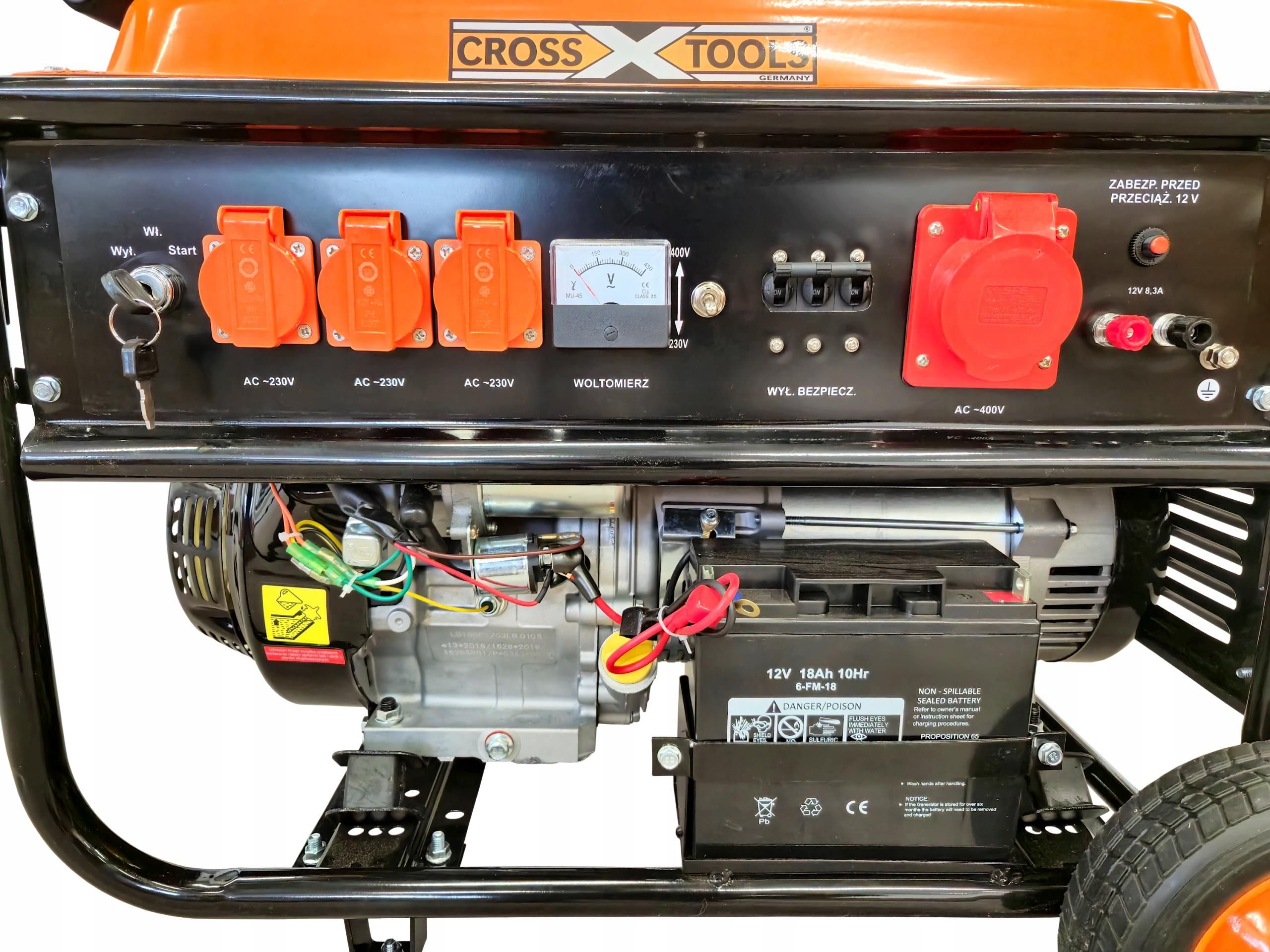 Cross Generator Generator prądu Cross Tools Agregat Prądotwórczy Generator Prądu 7,2Kw ...