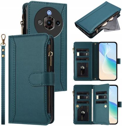 TIANYUE Custodia Portafoglio Con Supporto Per ZTE Nubia Focus Pro 5G, Pelle PU Blu, Con Slot Carte E Chiusura Magnetica - 3