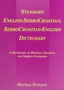 Standard English-SerboCroatian SerboCroatian-English Dictionary
