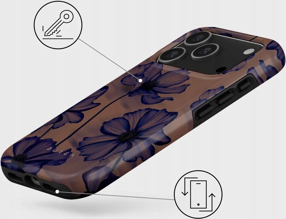 Burga Etui Velvet Night Tough Magnetic Do Iphone 17 Pro Brązowo