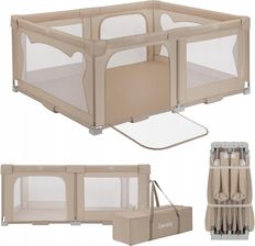 Zdjęcie Lionelo Florence Beige Sand Składany Kojec Dla Dzieci - Trzebinia