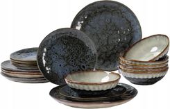 Zdjęcie Mplco Serwis Obiadowy Ceramiczny 18 Elementów Dla 6 Osób Navy Grey Ombres - Warszawa