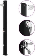 Gravora Prysznic Solarny Ogrodowy Z Kranem Czarny 14,8X18X217cm 35L G0555928