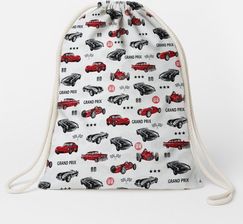 Zdjęcie Szycie Z Pasją Plecak Worek Bawełniany Dla Dzieci 35X45 Grand Prix I Klasyczne Auta - Jastrzębie-Zdrój