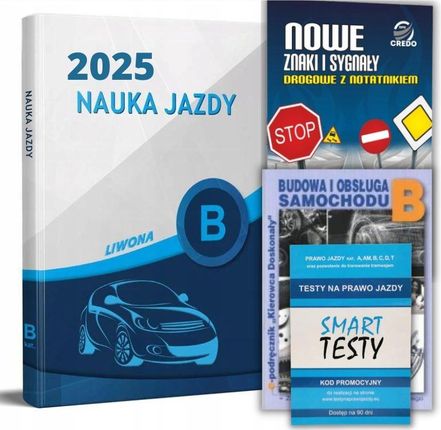 [AD] Prawo jazdy kat.B Książka+TESTY On-line+Nowe Znaki+Budowa. Zestaw 2025
