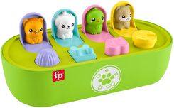 Zdjęcie Fisher-Price Pets Wyskakujące zwierzątka Aktywizująca zabawka zręcznościowa ze zwierzaczkami-niespodziankami JDL66 - Tychowo