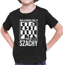 Zdjęcie Moja ulubiona pora to: pora na szachy - dziecięca koszulka na prezent - Bieruń